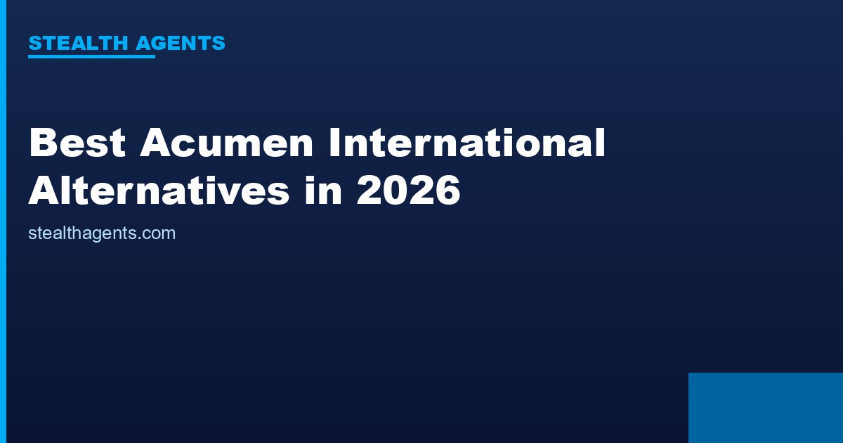 Best Acumen International Alternatives in 2026: Top Services Compared