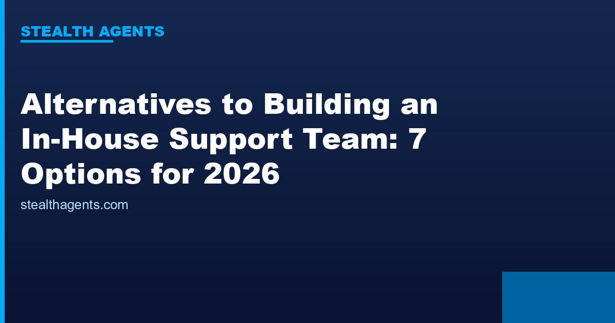 Alternatives to building an in-house support team compared for 2026