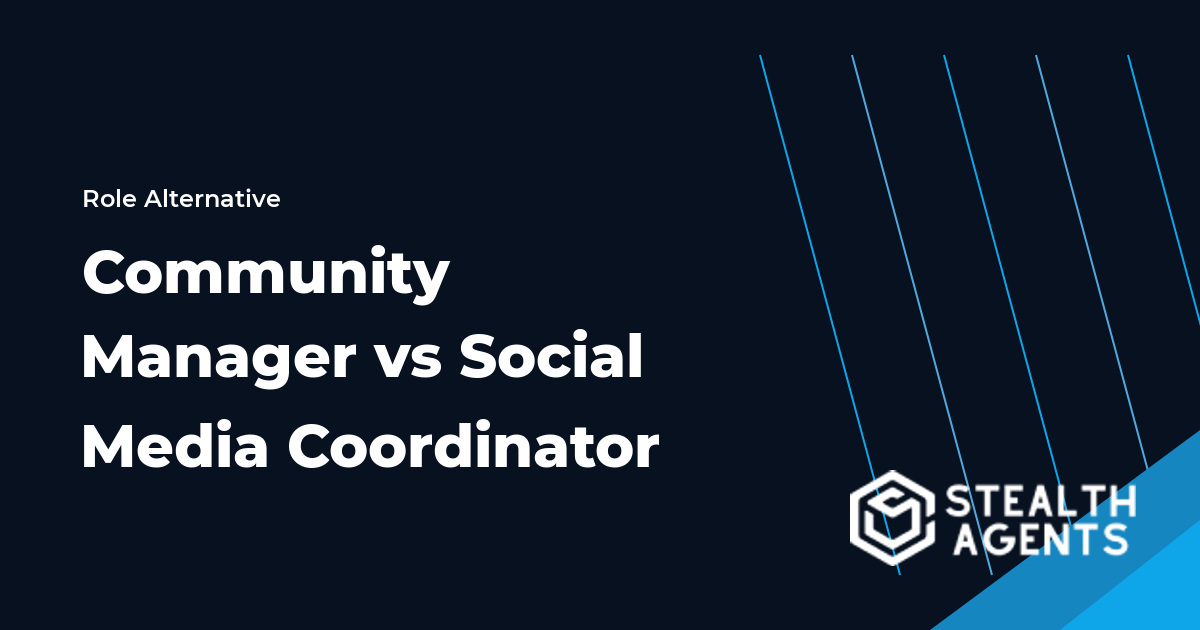 Community Manager vs Social Media Coordinator role comparison