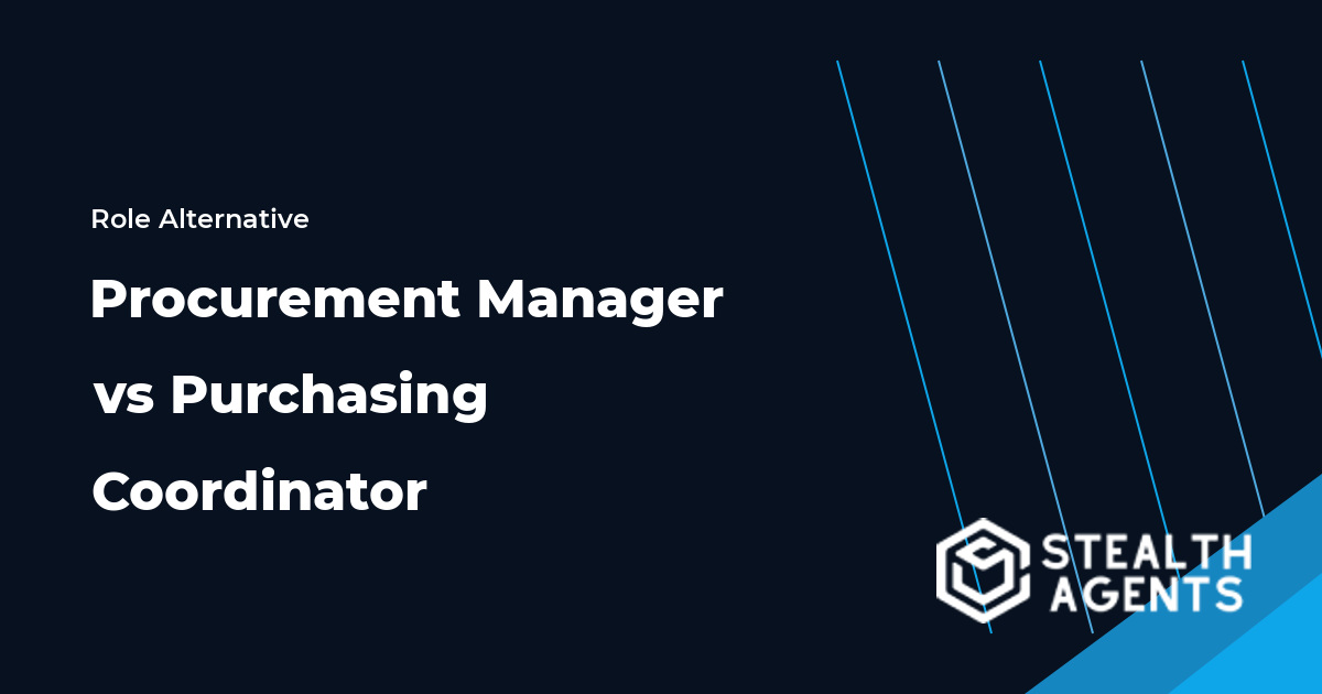 Procurement Manager vs Purchasing Coordinator role comparison