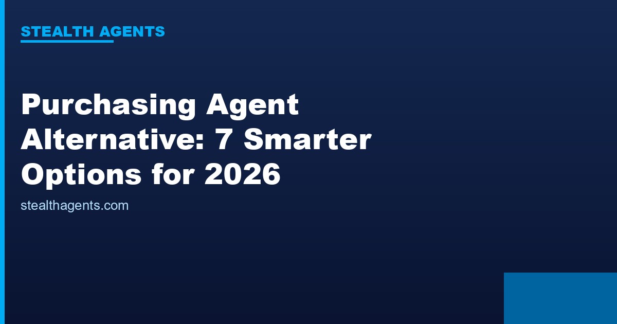 Purchasing agent alternative options compared for 2026