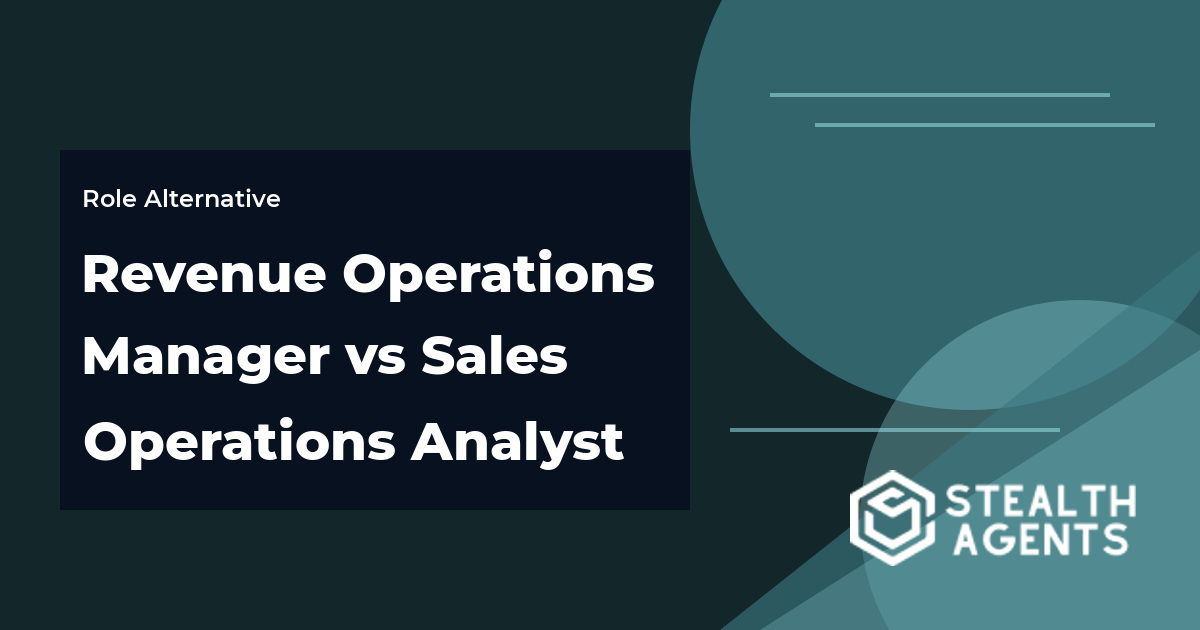 Revenue Operations Manager vs Sales Operations Analyst role comparison