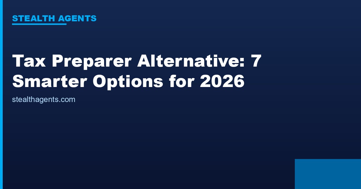 Tax preparer alternative options compared for 2026