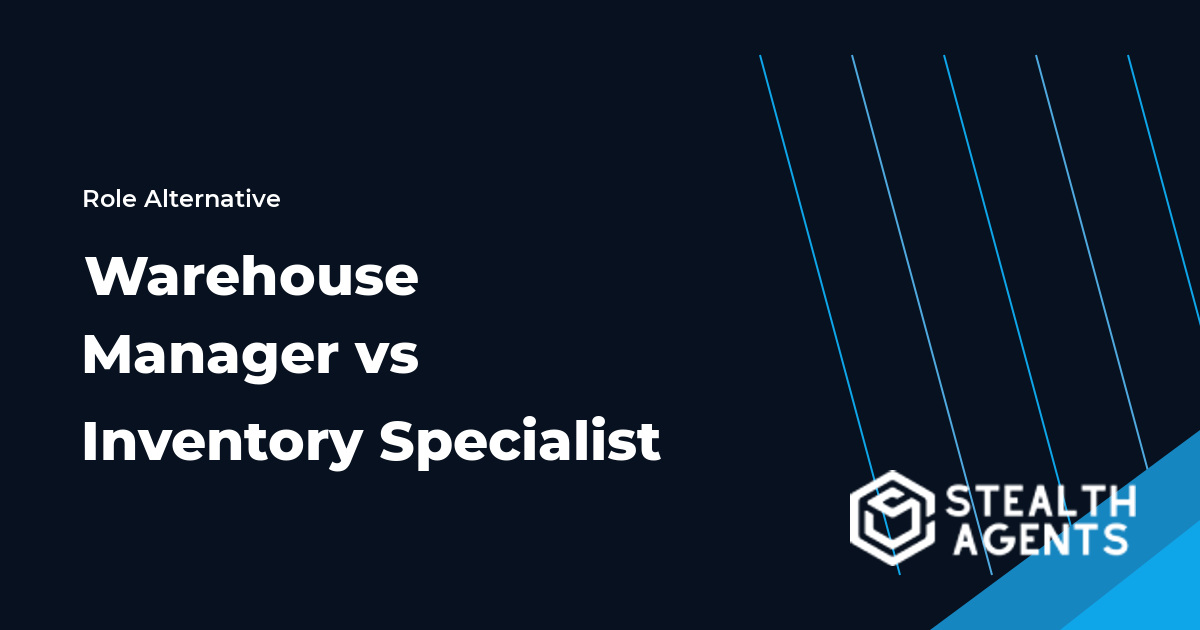 Warehouse Manager vs Inventory Specialist role comparison