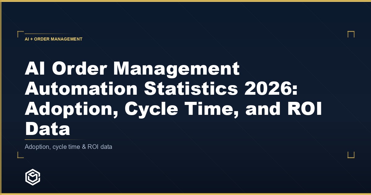 AI Order Management Automation Statistics 2026: Adoption, Cycle Time, and ROI Data