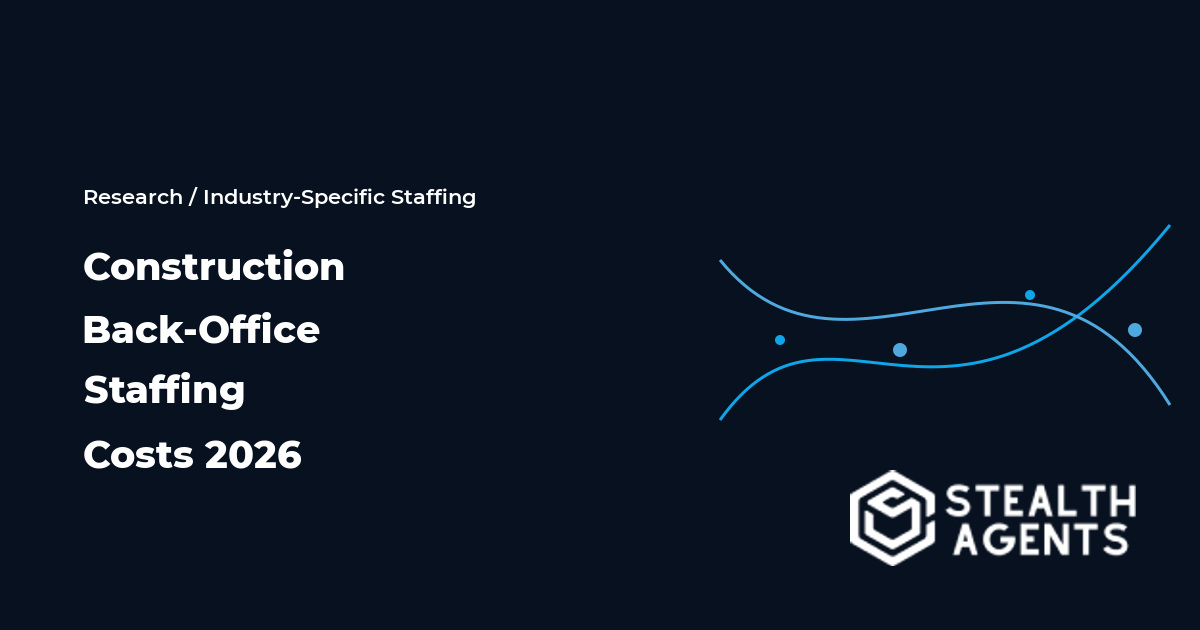 Construction back-office staffing costs for bookkeeping, administration, estimating, and project sup