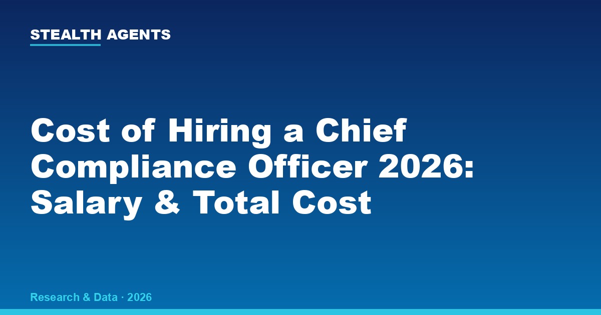 Cost of Hiring a Chief Compliance Officer 2026: Salary, Search Fees, and Fractional Alternatives