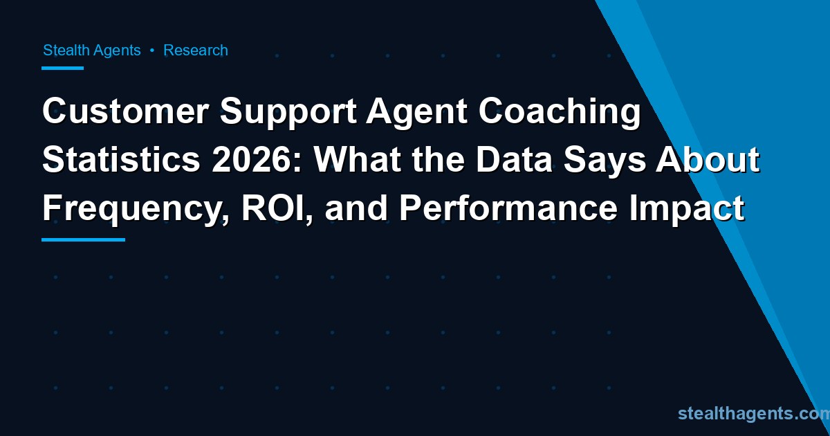 Customer support agent coaching statistics 2026: frequency, CSAT lift, and ROI benchmarks