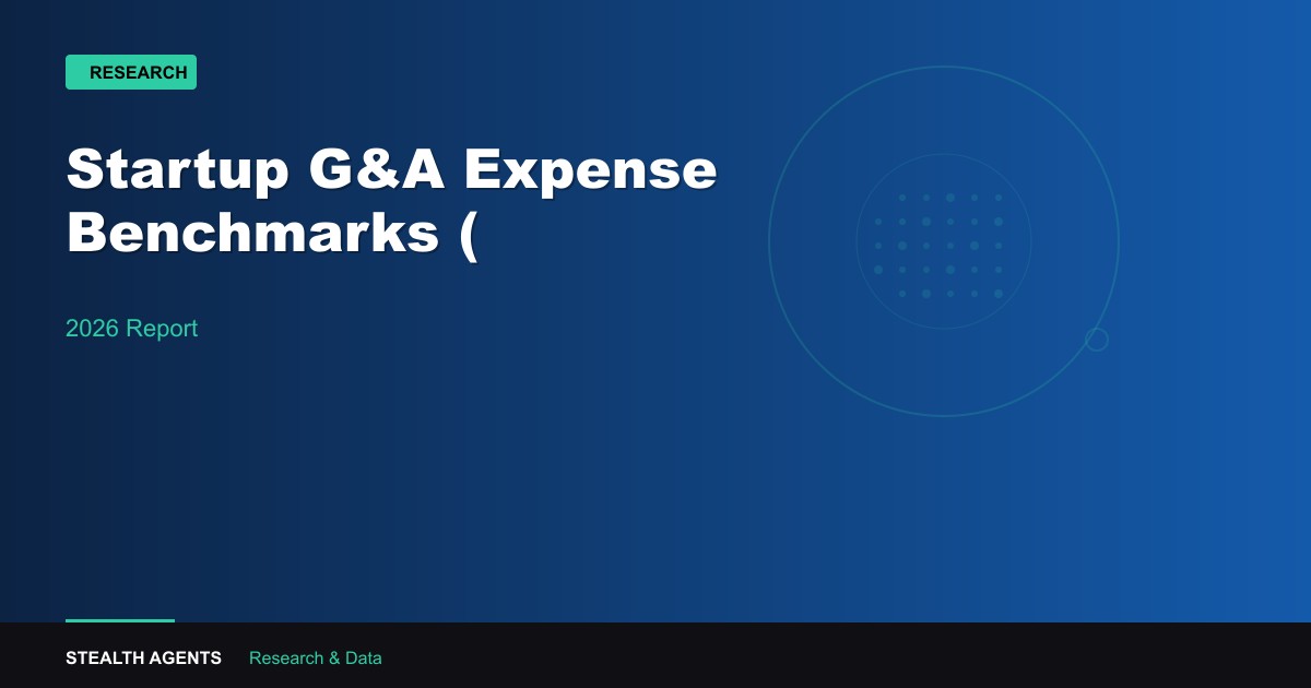 Startup G&A Expense Benchmarks (2026): What Founders Are Actually Spending on Overhead