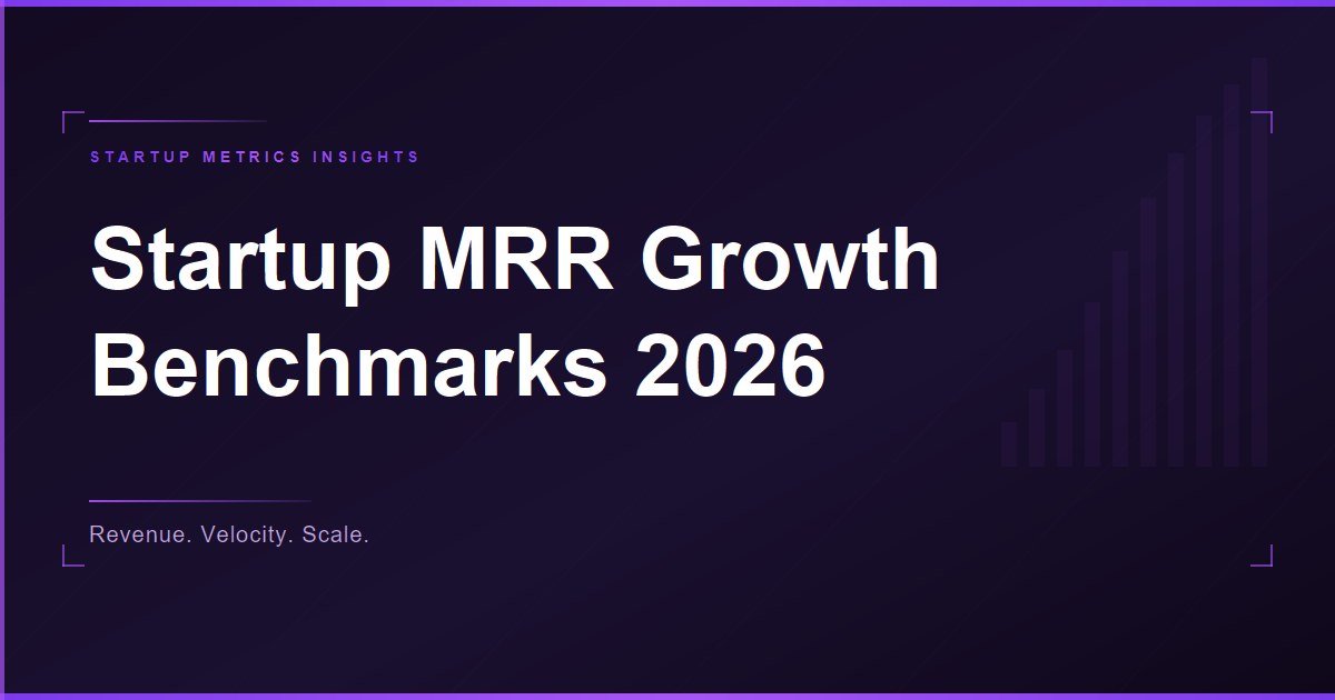 Startup MRR Growth Benchmarks 2026: Monthly Growth Rates, NRR, Quick Ratio & Efficiency Data