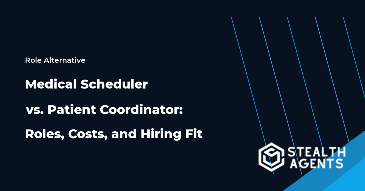 Medical Scheduler vs. Patient Coordinator role comparison