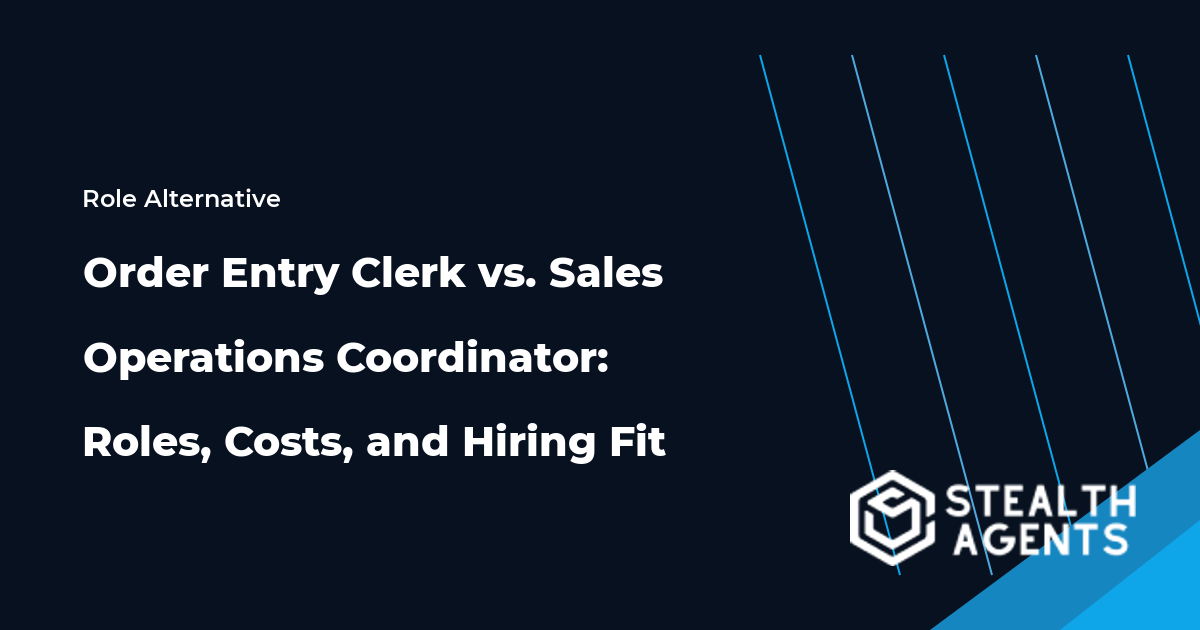 Order Entry Clerk vs. Sales Operations Coordinator role comparison