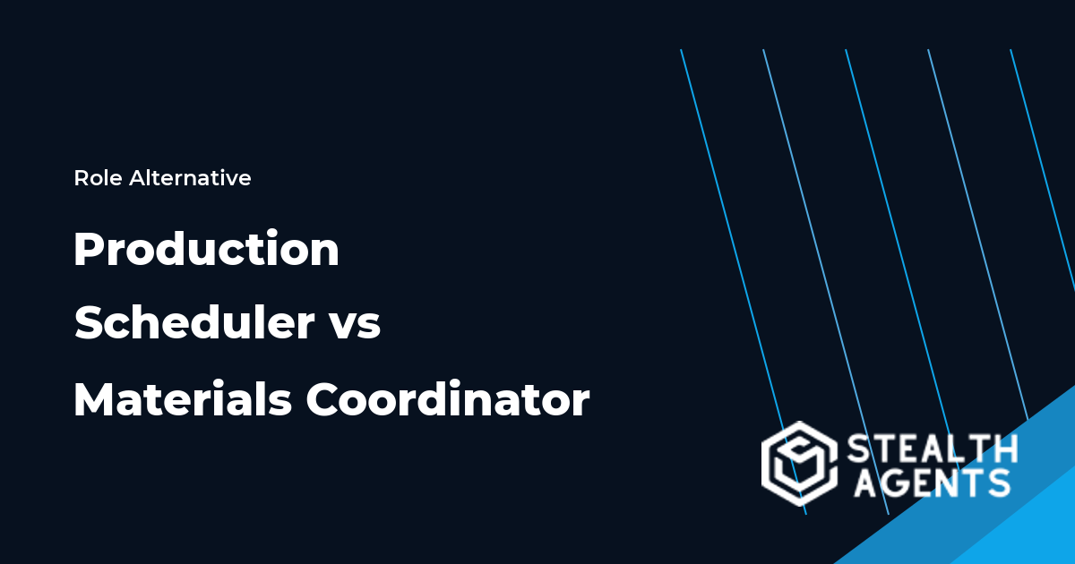 Production Scheduler vs Materials Coordinator role comparison