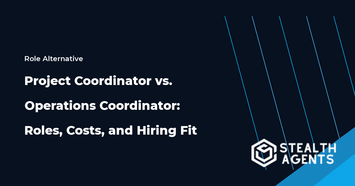 Project Coordinator vs. Operations Coordinator role comparison