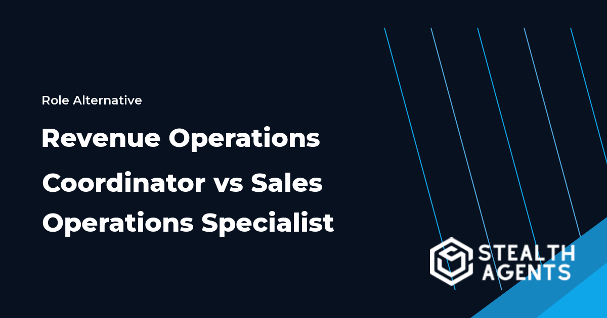 Revenue Operations Coordinator vs Sales Operations Specialist role comparison