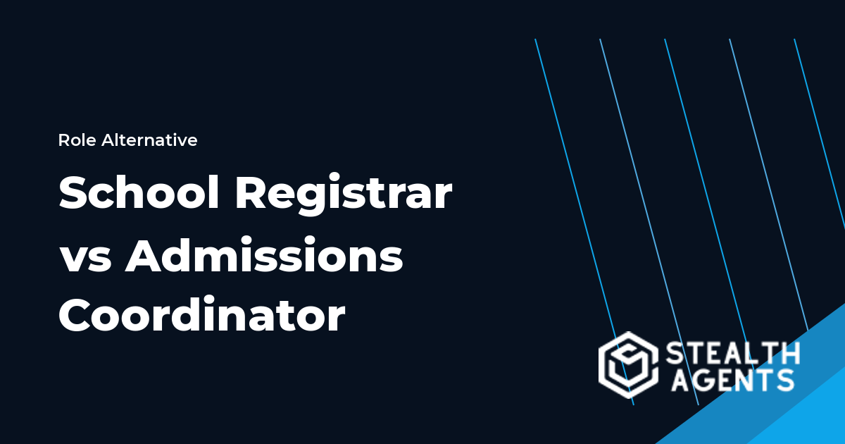 School Registrar vs Admissions Coordinator role comparison