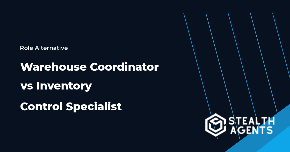Warehouse Coordinator vs Inventory Control Specialist role comparison