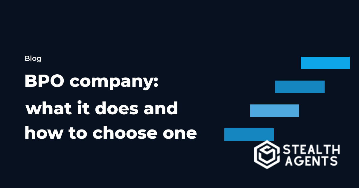 BPO company: what it does and how to choose one