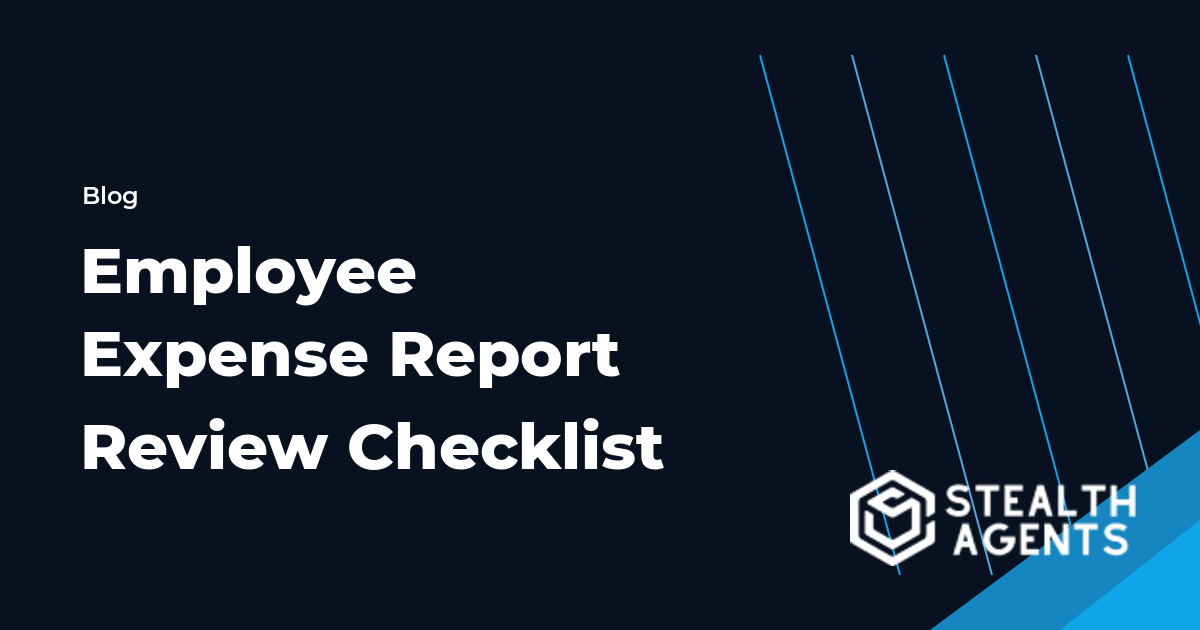 Employee Expense Report Review Checklist workflow guide