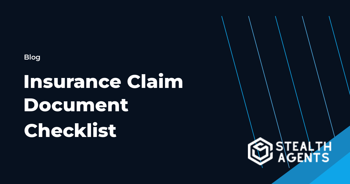 Insurance Claim Document Checklist workflow guide