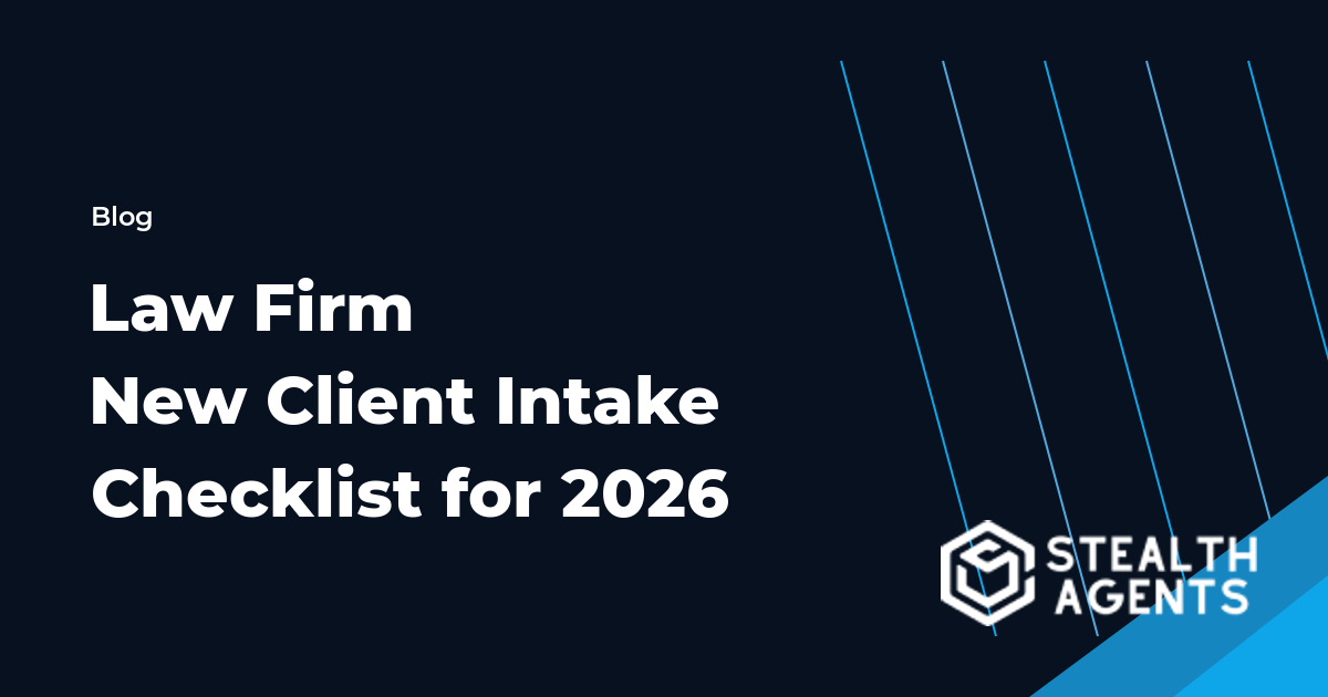 Law Firm New Client Intake Checklist for 2026 workflow checklist