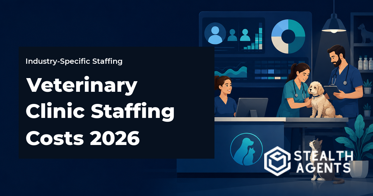 Veterinary clinic staffing costs for veterinarians, technicians, assistants, and receptionists in 20