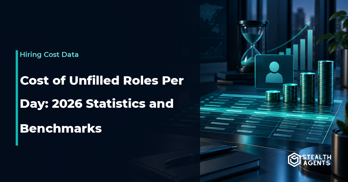 Data-led hiring cost ledger showing daily vacancy benchmarks by role